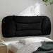 King Single Size Headboard Cushion Black 107 Cm Fabric