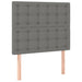 King Single Size Led Headboard Dark Grey 100x5x118/128 Cm