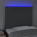 King Single Size Led Headboard Dark Grey 100x5x118/128 Cm