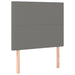 King Single Size Led Headboard Dark Grey 100x5x118/128 Cm