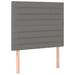 King Single Size Led Headboard Dark Grey 100x5x118/128 Cm