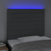 King Single Size Led Headboard Dark Grey 100x5x118/128 Cm