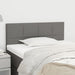 King Single Size Headboard Dark Grey 100x5x78/88 Cm Fabric