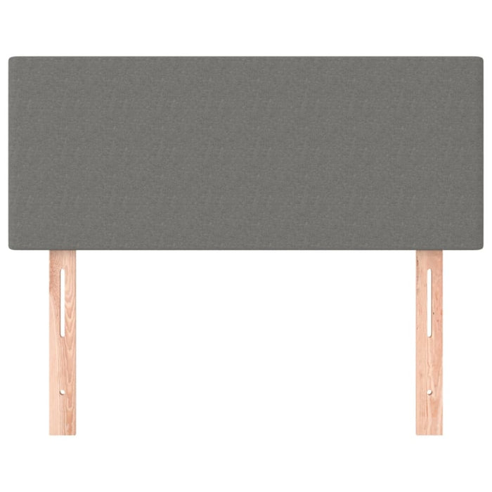King Single Size Headboard Dark Grey 100x5x78/88 Cm Fabric