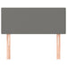 King Single Size Headboard Dark Grey 100x5x78/88 Cm Fabric