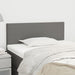 King Single Size Headboard Dark Grey 100x5x78/88 Cm Fabric