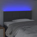 King Single Size Led Headboard Dark Grey 100x5x78/88 Cm