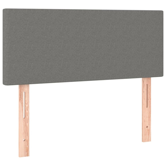 King Single Size Led Headboard Dark Grey 100x5x78/88 Cm