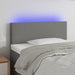 King Single Size Led Headboard Dark Grey 100x5x78/88 Cm
