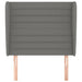 King Single Size Headboard With Ears Dark Grey