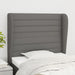 King Single Size Headboard With Ears Dark Grey