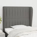 King Single Size Headboard With Ears Dark Grey