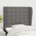King Single Size Headboard With Ears Dark Grey