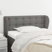 King Single Size Headboard With Ears Dark Grey 103x23x78/88
