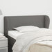 King Single Size Headboard With Ears Dark Grey 103x23x78/88