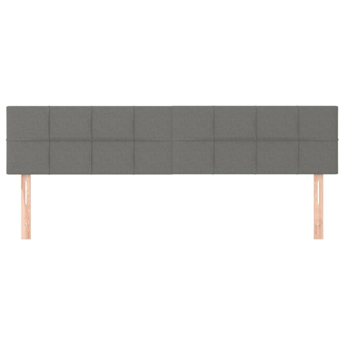 King Single Size Headboards 2 Pcs Dark Grey 100x5x78/88 Cm