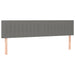 King Single Size Headboards 2 Pcs Dark Grey 100x5x78/88 Cm