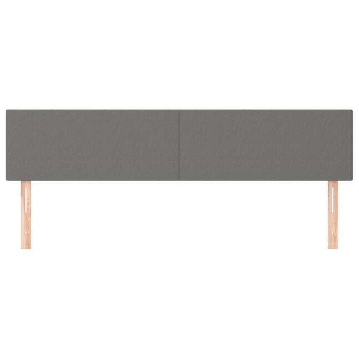 King Single Size Headboards 2 Pcs Dark Grey 100x5x78/88 Cm