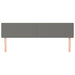 King Single Size Headboards 2 Pcs Dark Grey 100x5x78/88 Cm