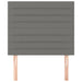 King Single Size Headboards 2 Pcs Dark Grey 100x5x78/88 Cm