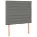 King Single Size Headboards 2 Pcs Dark Grey 100x5x78/88 Cm
