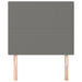 King Single Size Headboards 2 Pcs Dark Grey 100x5x78/88 Cm