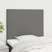 King Single Size Headboards 2 Pcs Dark Grey 100x5x78/88 Cm