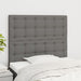 King Single Size Headboards 2 Pcs Dark Grey 100x5x78/88 Cm