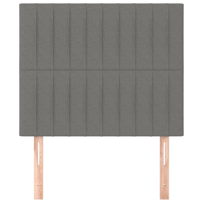 King Single Size Headboards 2 Pcs Dark Grey 100x5x78/88 Cm