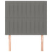 King Single Size Headboards 2 Pcs Dark Grey 100x5x78/88 Cm