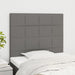 King Single Size Headboards 2 Pcs Dark Grey 100x5x78/88 Cm