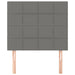 King Single Size Headboards 2 Pcs Dark Grey 100x5x78/88 Cm