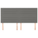 King Single Size Headboards 4 Pcs Dark Grey 100x5x78/88 Cm