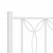 King Single Size Metal Bed Frame With Headboard White