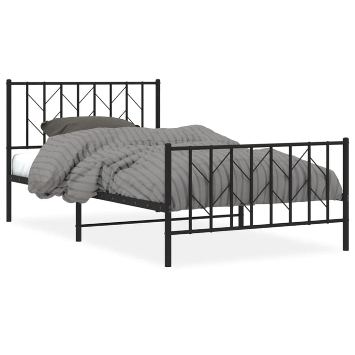 King Single Size Metal Bed Frame with Headboard