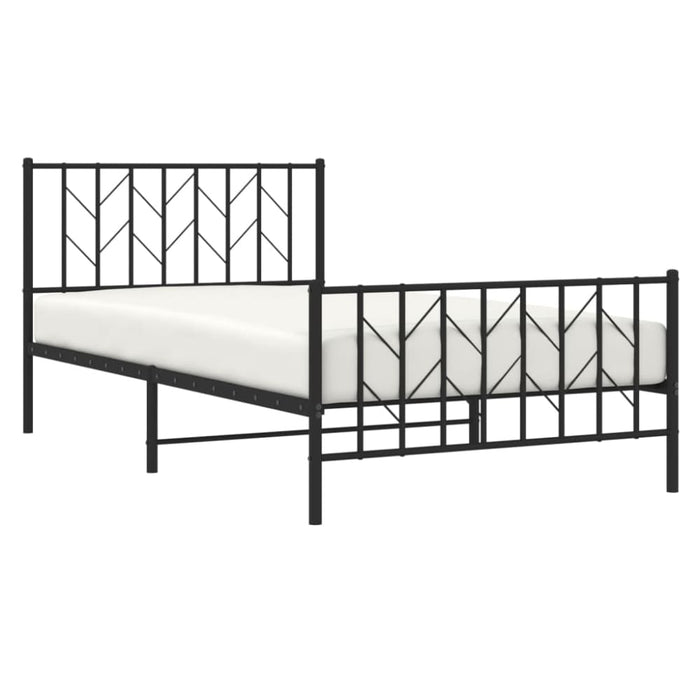 King Single Size Metal Bed Frame with Headboard