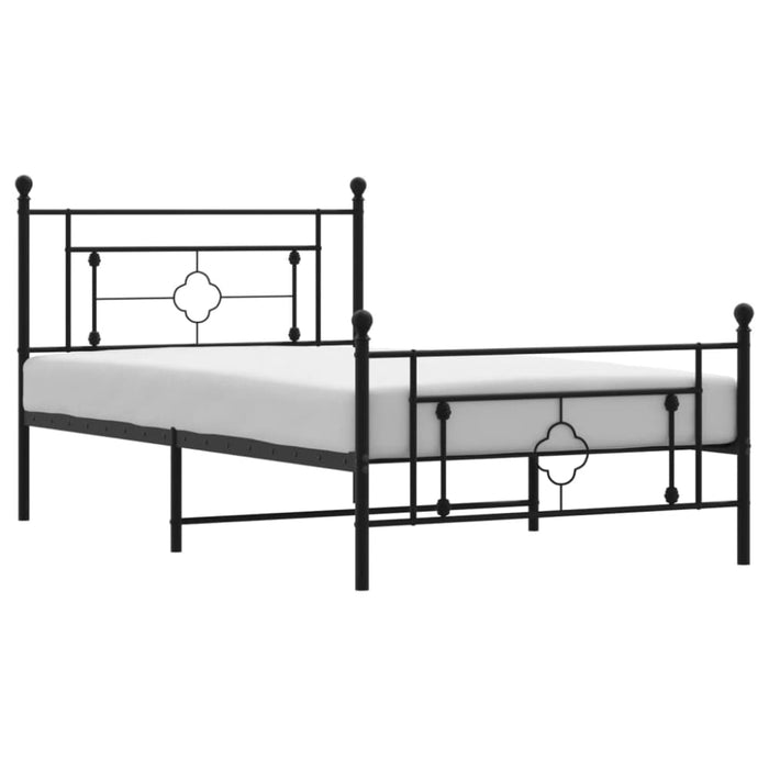 King Single Size Metal Bed Frame with Headboard