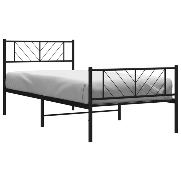 King Single Size Metal Bed Frame with Headboard
