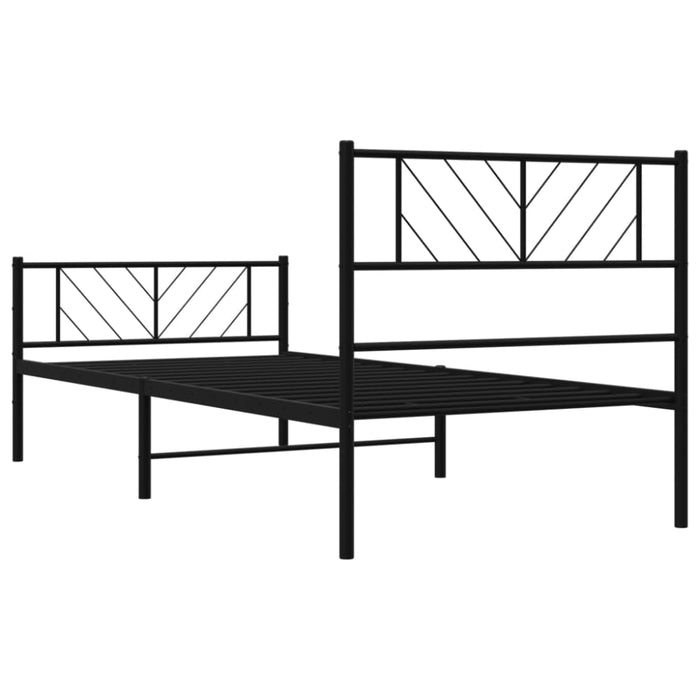 King Single Size Metal Bed Frame with Headboard