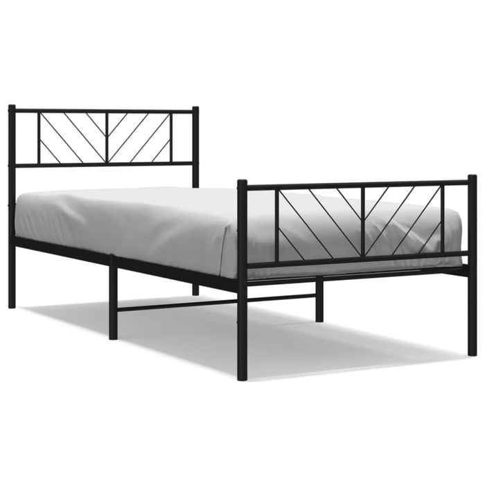 King Single Size Metal Bed Frame with Headboard