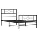 King Single Size Metal Bed Frame with Headboard