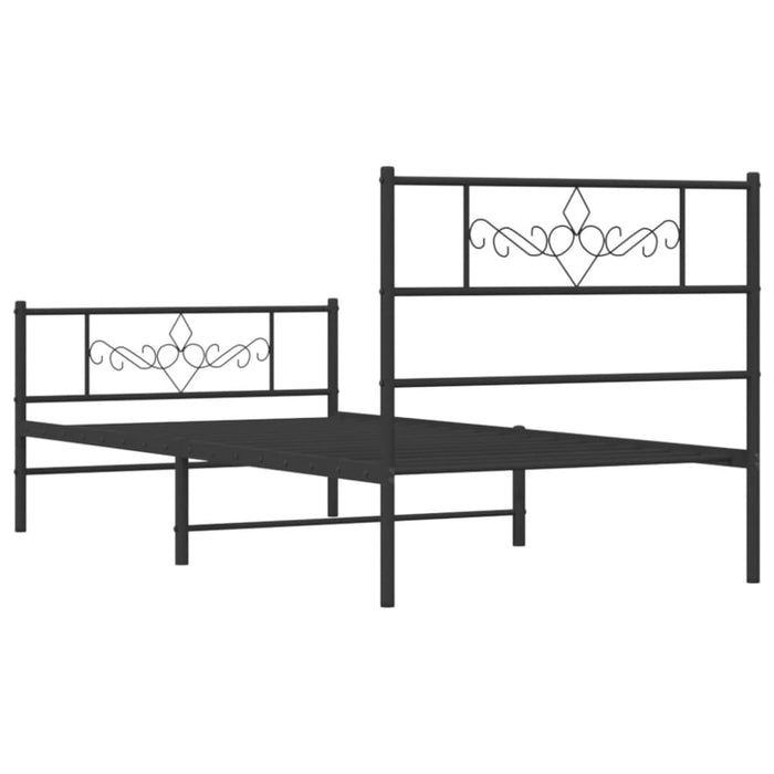 King Single Size Metal Bed Frame with Headboard