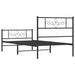 King Single Size Metal Bed Frame with Headboard