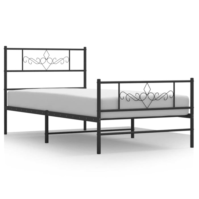 King Single Size Metal Bed Frame with Headboard