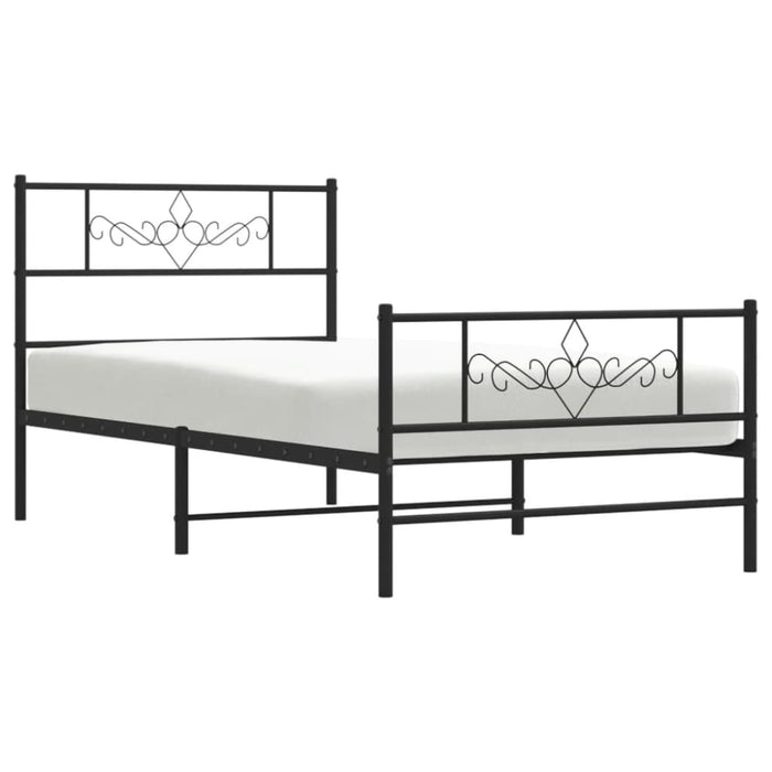 King Single Size Metal Bed Frame with Headboard