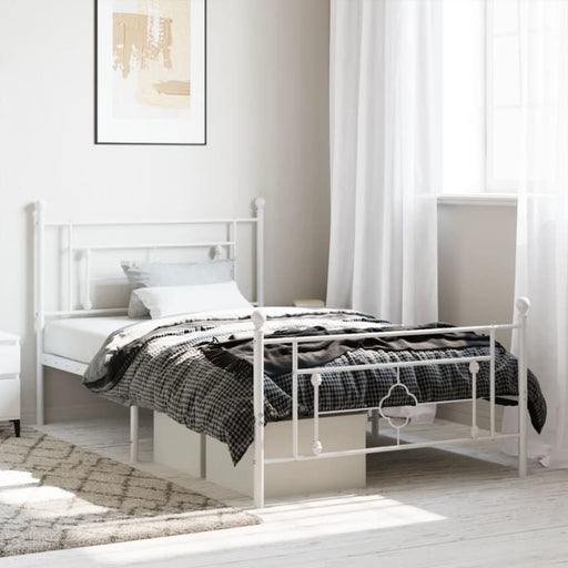 King Single Size Metal Bed Frame with Headboard
