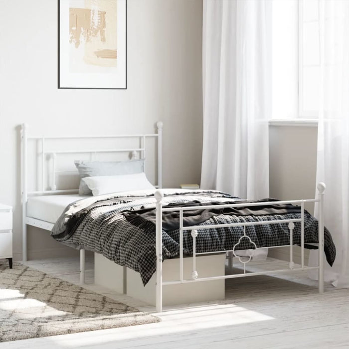 King Single Size Metal Bed Frame with Headboard