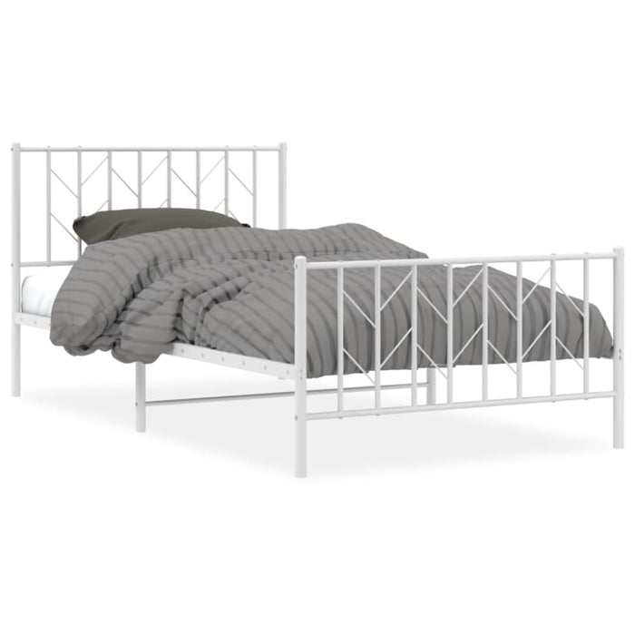 King Single Size Metal Bed Frame with Headboard