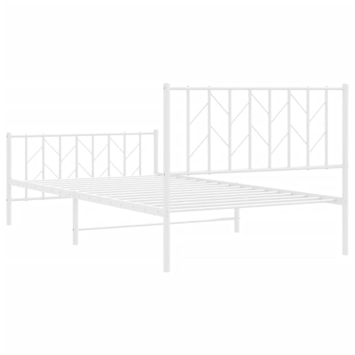 King Single Size Metal Bed Frame with Headboard
