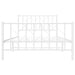 King Single Size Metal Bed Frame with Headboard